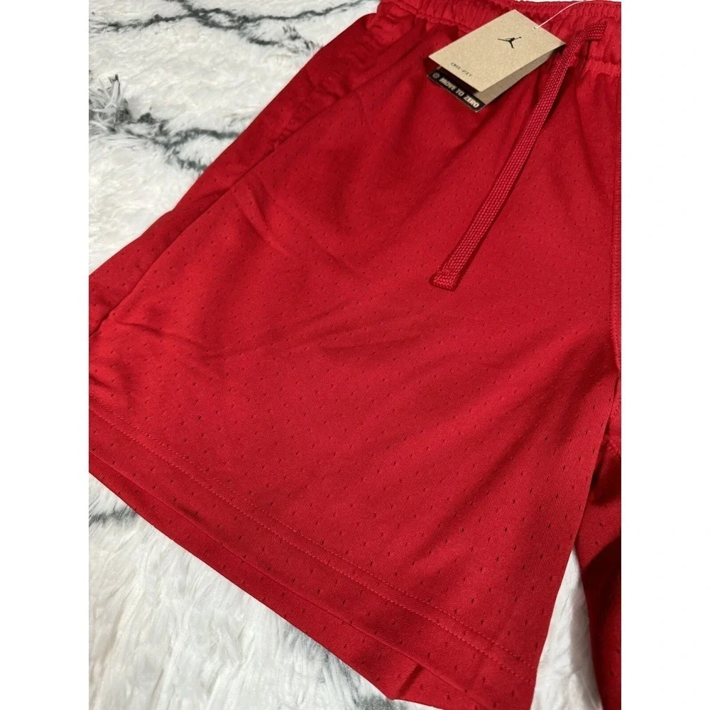 NIKE Air Jordan Dri-FIT Sport Mesh‎ Shorts Red Men's Size L *NEW* FN5816-687